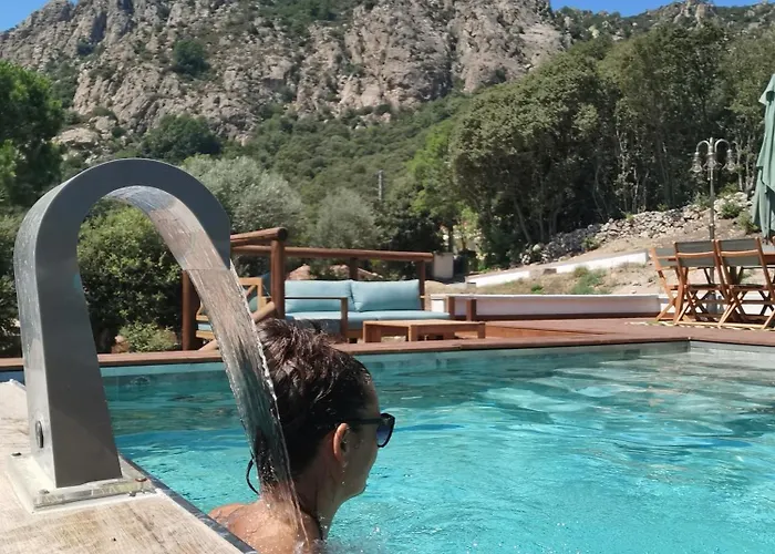 Daire Jardin Et Piscine Les Anges Du Maquis Location Corse-du-sud *