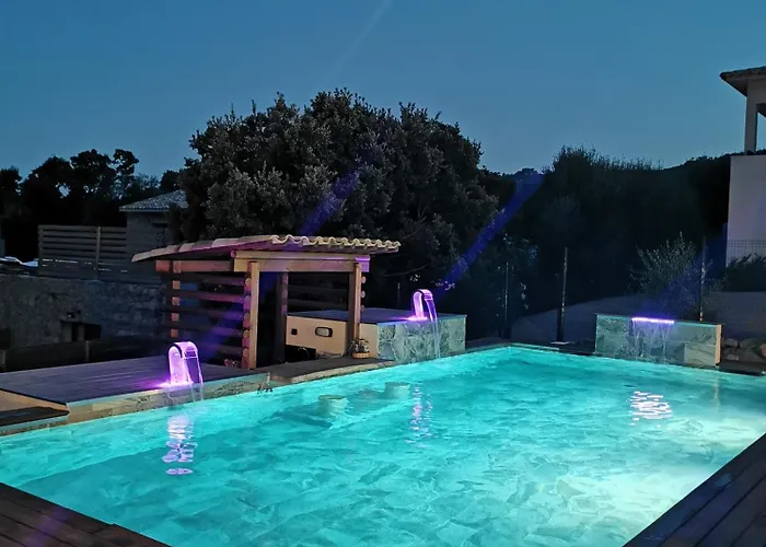 Jardin Et Piscine Les Anges Du Maquis Location Corse-du-sud *