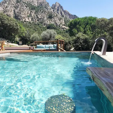 Jardin Et Piscine Les Anges Du Maquis Location Corse-du-sud Apartment Conca