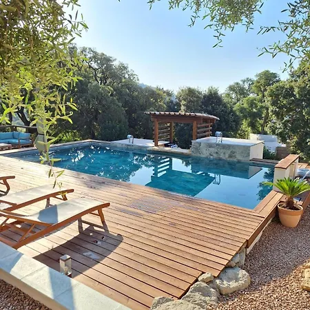 Jardin Et Piscine Les Anges Du Maquis Location Corse-du-sud 아파트 콩카