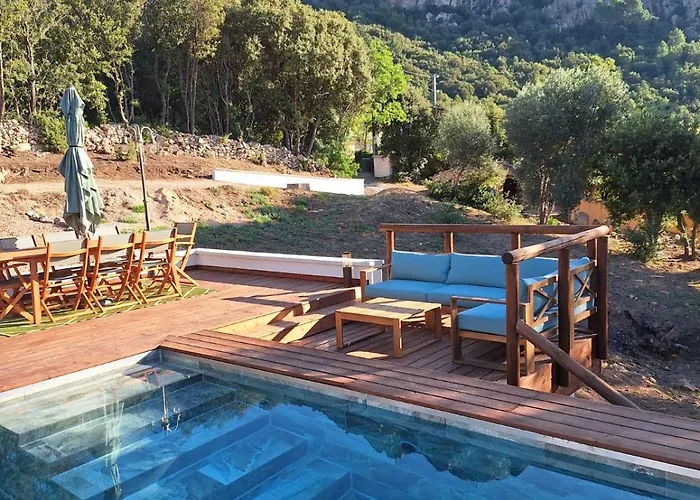 Jardin Et Piscine Les Anges Du Maquis Location Corse-du-sud
