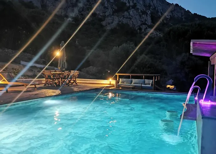 Jardin Et Piscine Les Anges Du Maquis Location Corse-du-sud Conca
